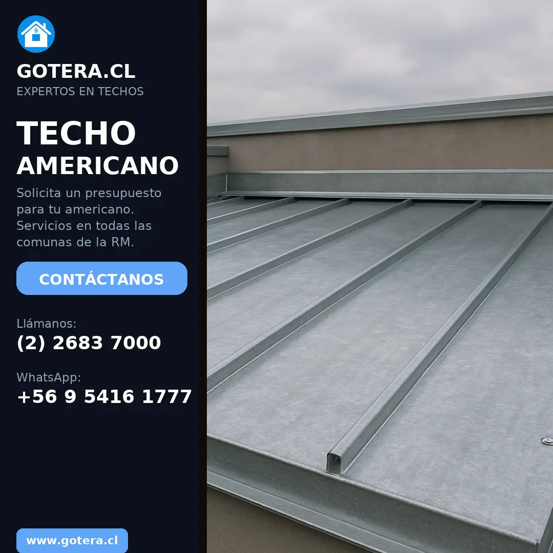 Trabajo de techumbre en Vitacura