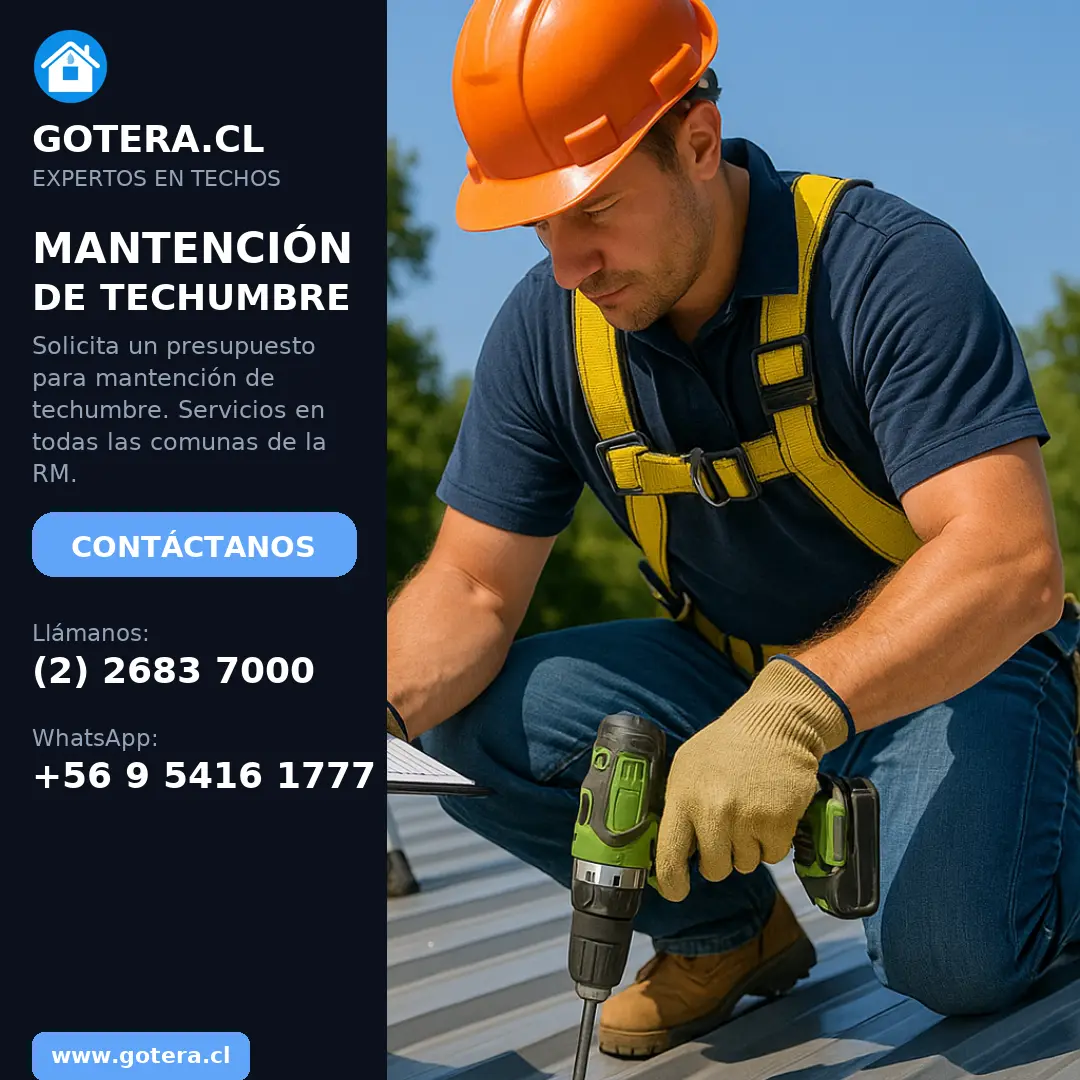 Mantención preventiva de techos